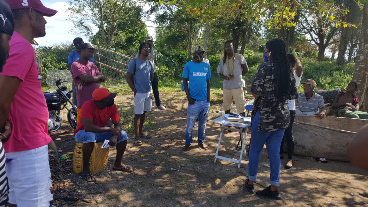 Stacy-Ann Campbell, Technical Officer, IWECo Project engages fisherfolk in the Negril Area